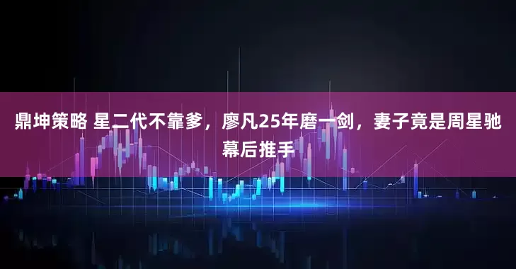 鼎坤策略 星二代不靠爹，廖凡25年磨一剑，妻子竟是周星驰幕后推手